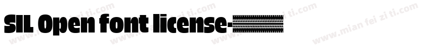 SIL Open font license字体转换